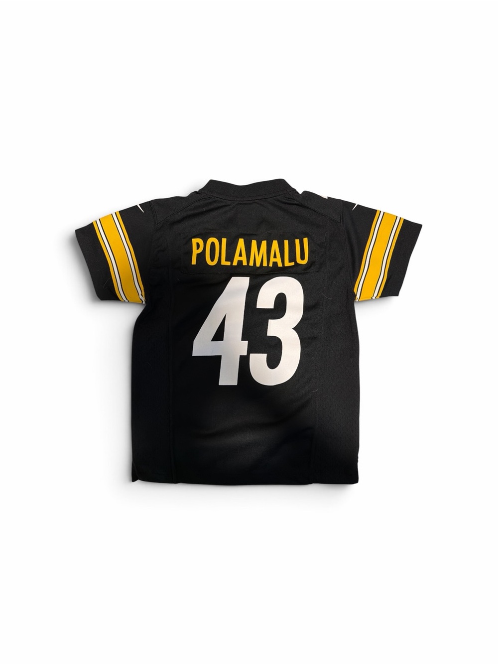 NFL Black and Yellow Polamalu #43 Kids Jersey